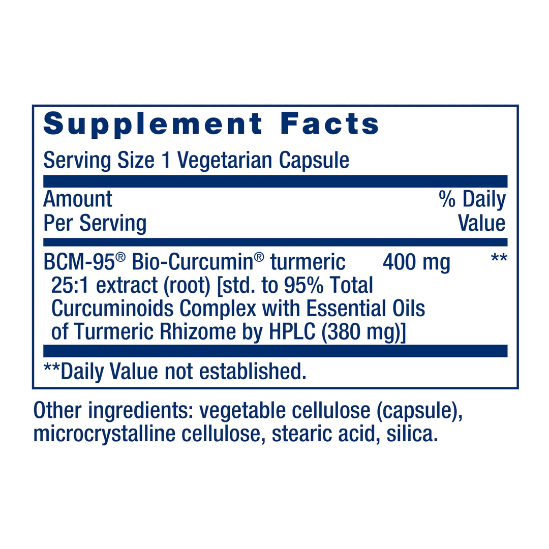 Super Bio-Curcumin Turmeric Extract – Highly-Absorbable Curcumin for Whole-Body Health Support – Gluten-Free, Non-GMO, Vegetarian – 60 Vegetarian Capsules