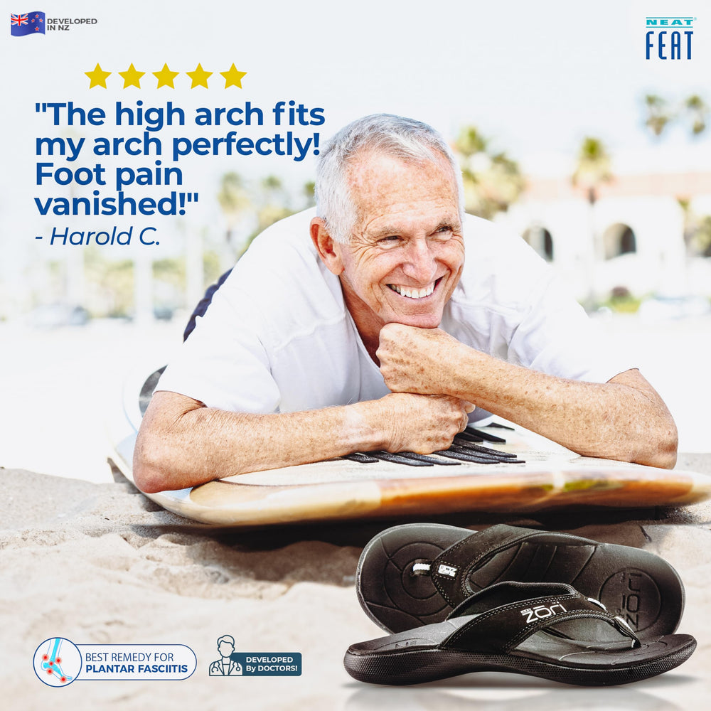 Neat Feat womens Zori Sport Orthotic Slip-on Sandals Fl