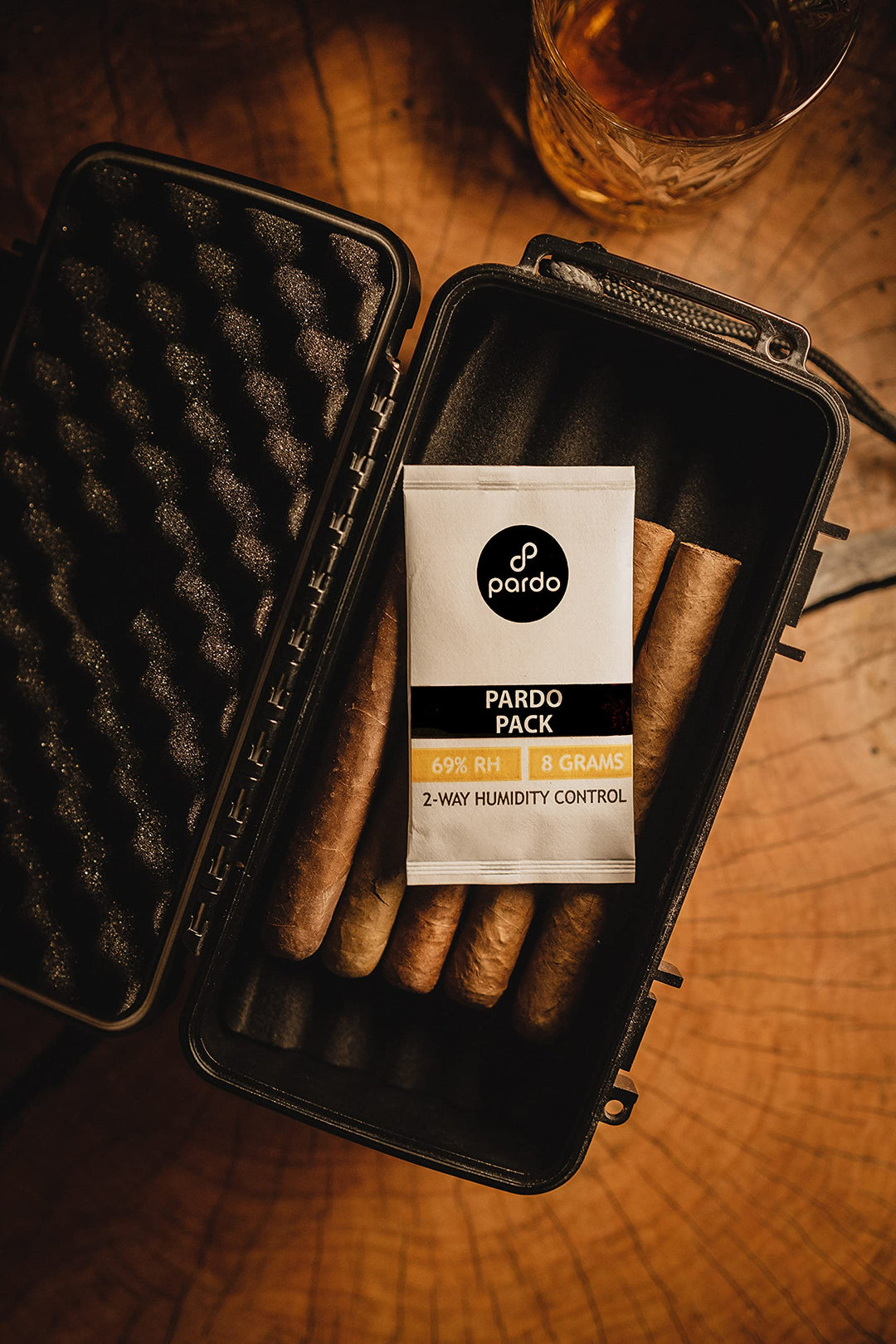 Pardo Humidity Packs 10 Pcs x 8 Grams - Humidor Packets 69% RH 2-Way for Humidity Control, Moisture Packs to Keep Cigars Fresh for Long; 2 Way Humidity Control Packs in Resealable Bag