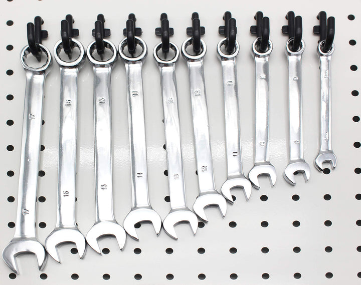 Pegboard Hooks 100-packs J Shape Peg Hooks Black Peg Hook Assortment (100)