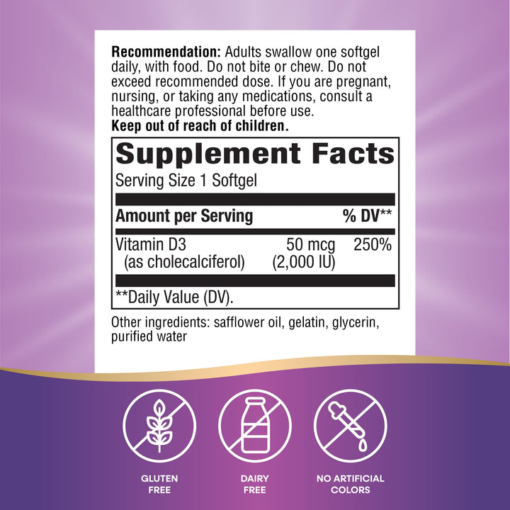Nature&#39;s Way Vitamin D3 Extra Strength**, Bone 