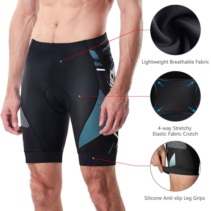 Men&#39;s Cycling Shorts Anti-Slip Leg 4D Padded Bi