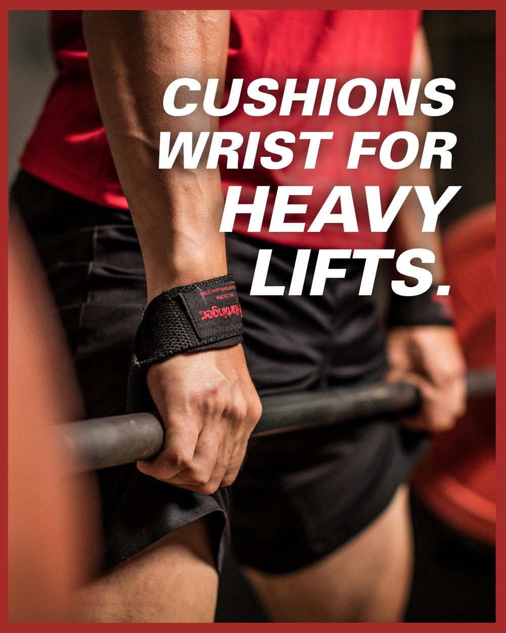 Padded Cotton Lift Straps, Black - Soft, Supportive Neotek Wrist Pads - 21.5 Length, 1.5 Width - Reinforced Edges & Heavy-duty Stitching - Cushions Wrists for Lifting Support