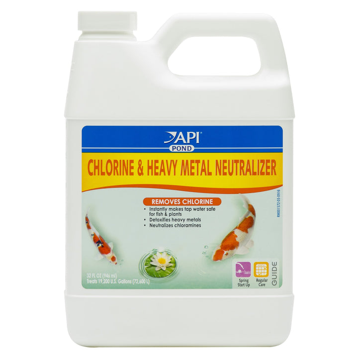 POND CHLORINE &amp; HEAVY METAL NEUTRALIZER Pond Water Neutralizer 32-Ounce Bottle