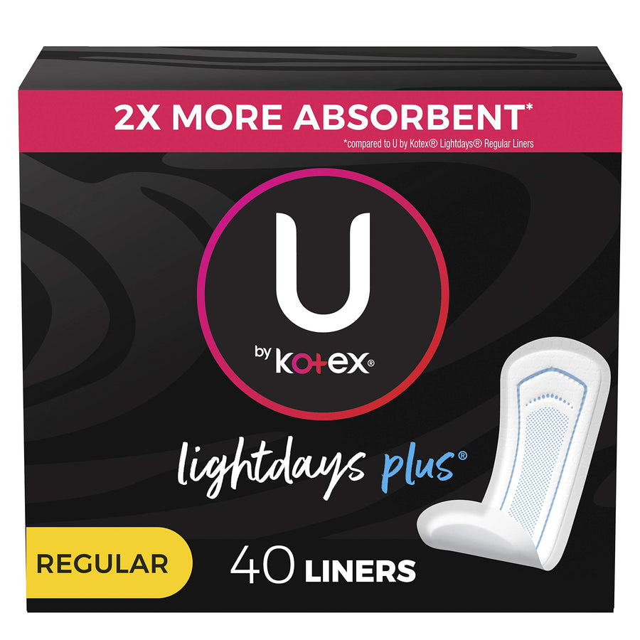 U by Kotex U by Kotex Curves* Regular Pantiliners, Unsc
