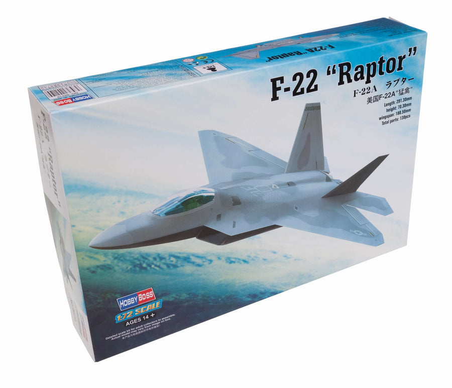 F-22 Raptor Jet Fighter Airplane Model Building Kit