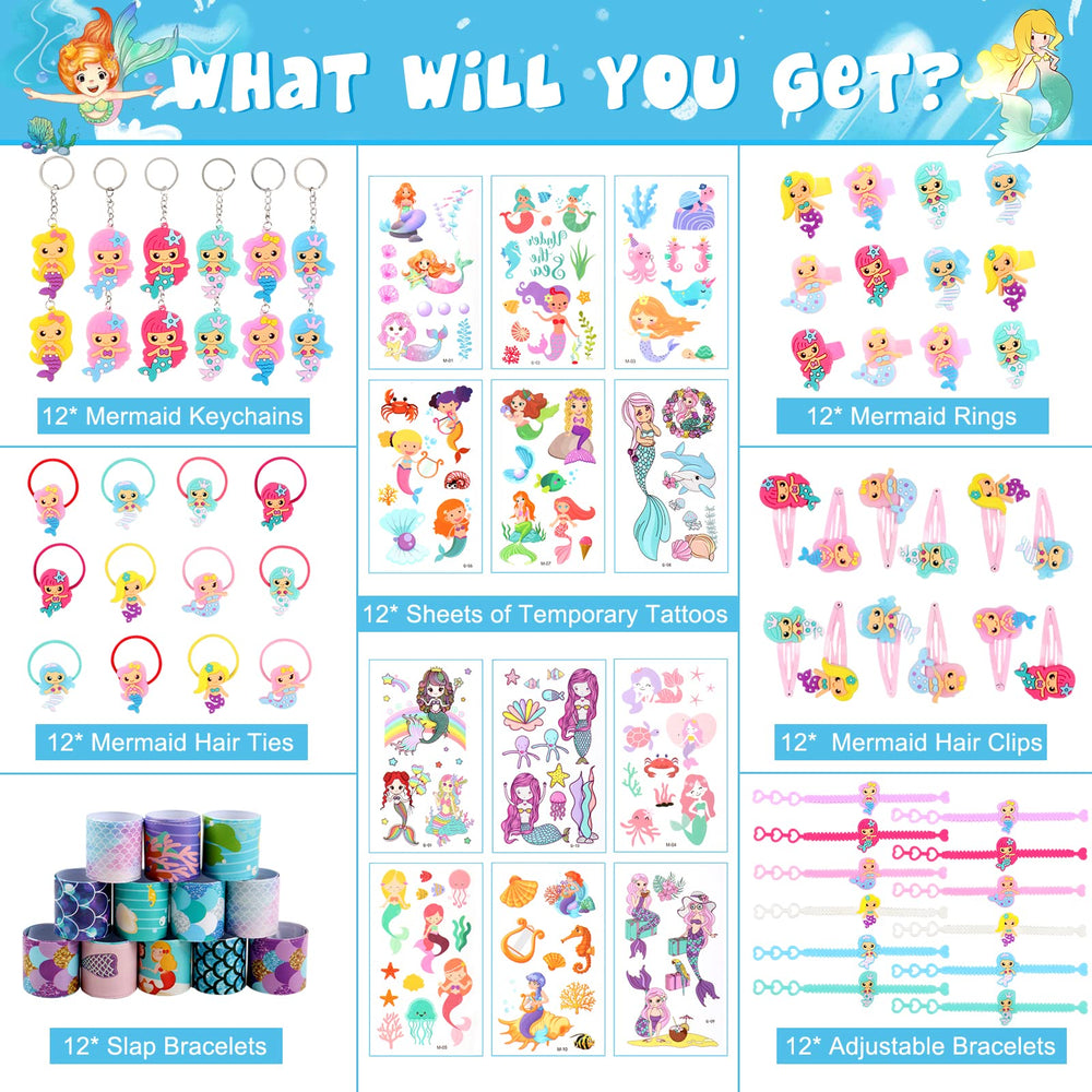 84 PCs Mermaid Party Favors for Kids Pinata Stuffers Ke