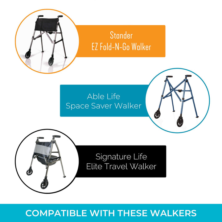 Stander Replacement Ski Glides, Compatible with the EZ 