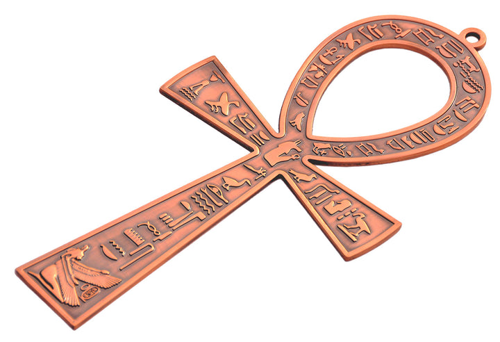 ™ 8.5 Large metal Egyptian ANKH cross made in Egypt (Antique Copper)