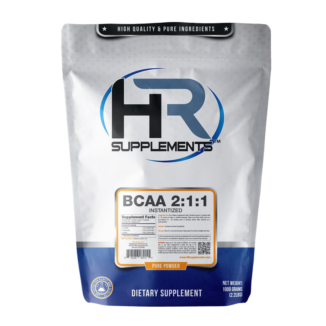 HR Supplements BCAA 2:1:1 Instantized Powder, 1 Kilogra