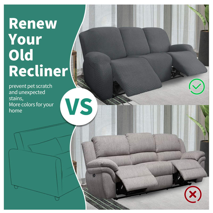 YEMYHOM 8 Pieces Stretch Recliner Sofa Cover Latest Jac