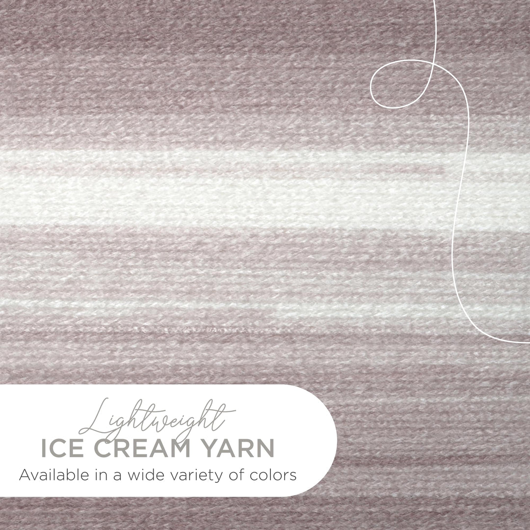 Ice Cream Baby Yarn, Coffee Multicolor, 1 Skein