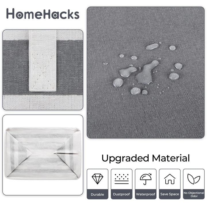 HomeHacks 1-Pack Large Laundry Basket,Waterproof, Frees