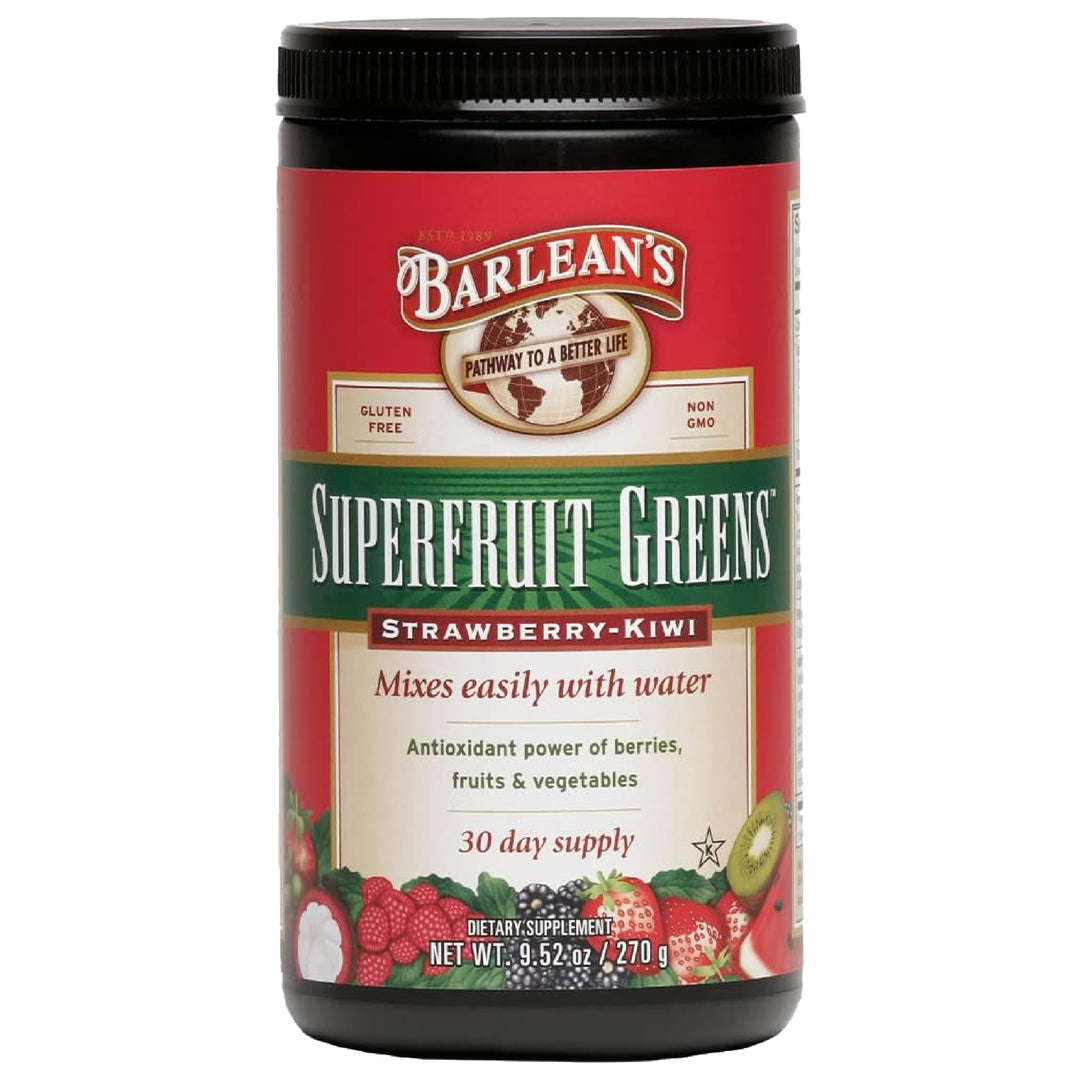 Barlean&#39;s Strawberry Kiwi Superfruit Greens Pow