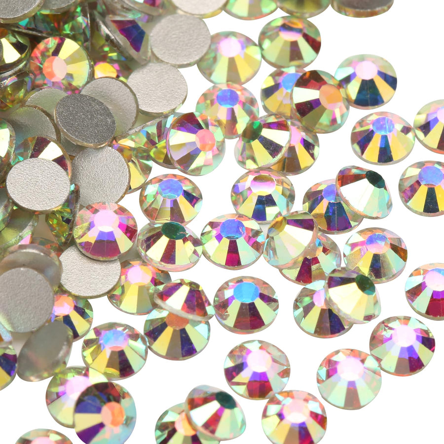 Jollin 288pcs Glue Fix Crystal Flatback Rhinestones Gla