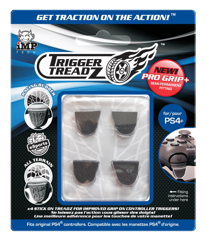 Trigger Treadz - Original 4-Pack for (PS4) - Anti Slip Trigger Rubbers - PlayStation 4