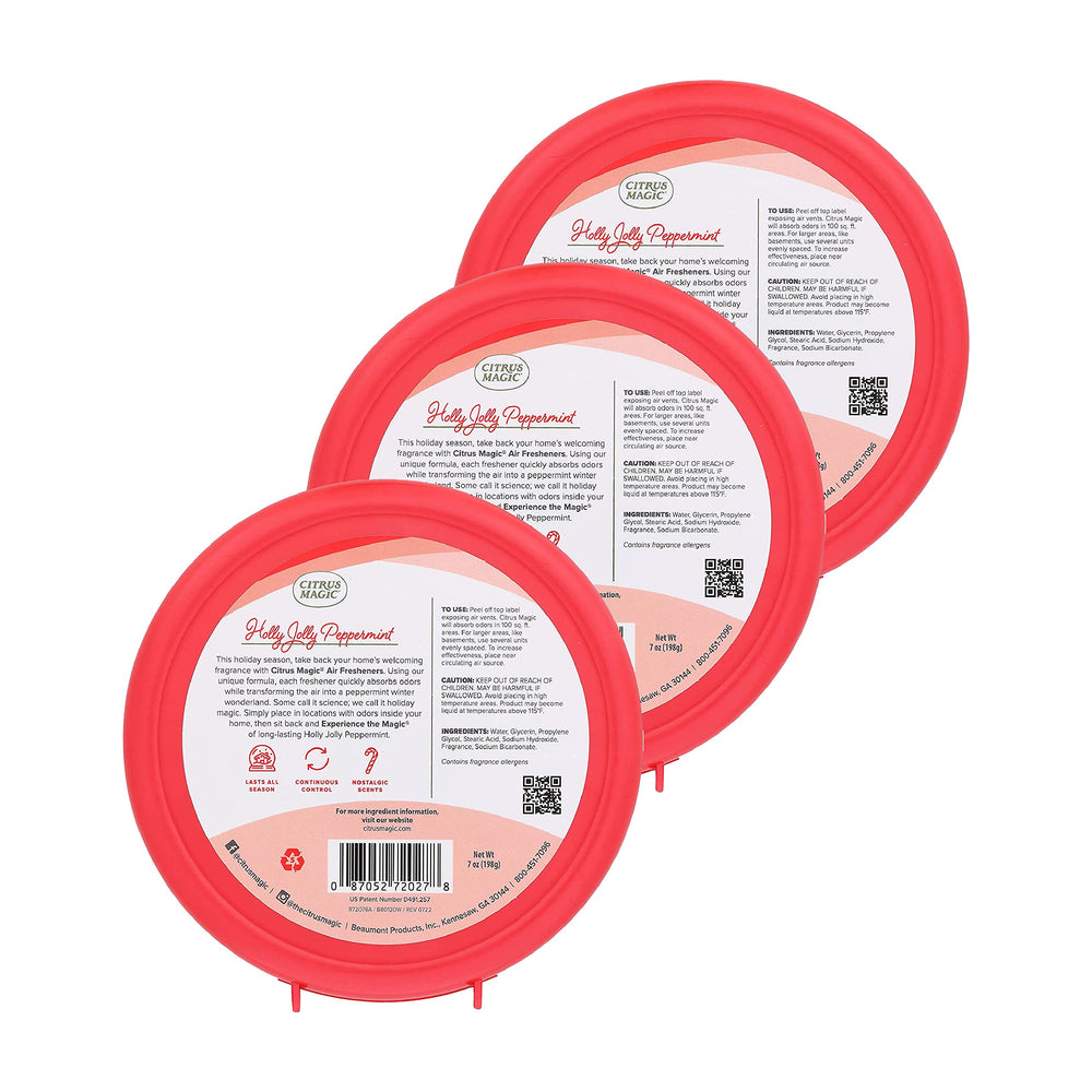 Citrus Magic 3-Pack Holiday Fragrance Solid Air Freshen