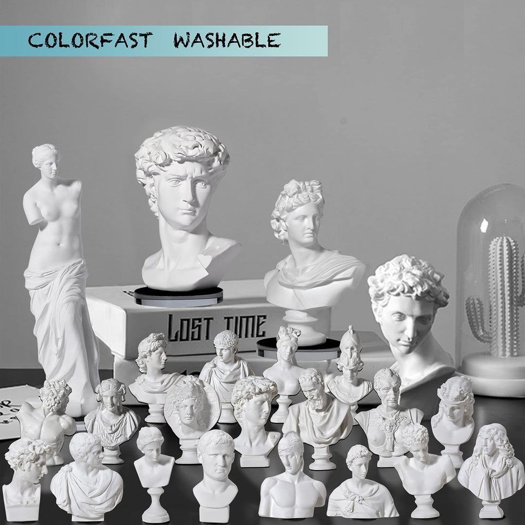 Greek Bust Statue and Sculptures Set of 10 PCS Greek Bust Statue Decor Roman Resin Mini Greek Mythology Figurine Greek God Statue Bust Small for Decor/Gifts/Drawing
