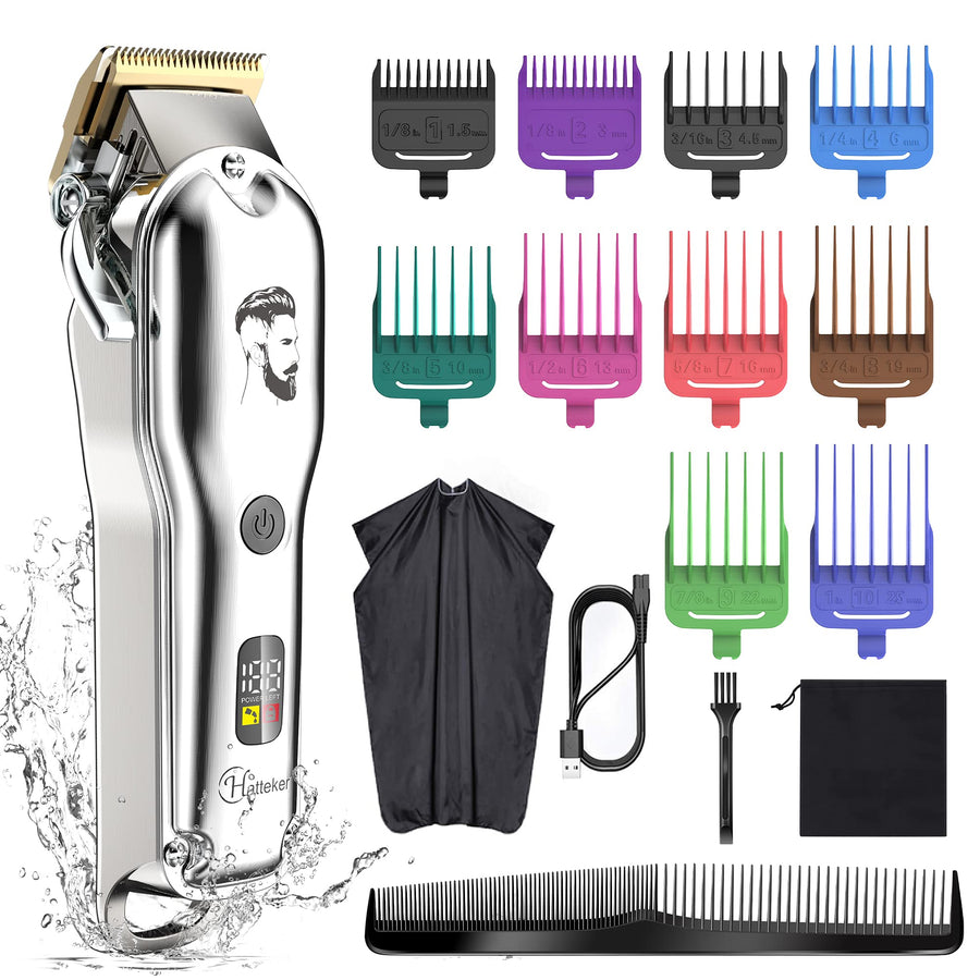Hatteker Mens Hair Clipper Beard Trimmer Hair Trimmer f