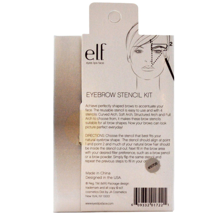 Cosmetics Eyebrow Stencil Kit for Perfectly Shaped Brows, Contains 4 Reusable Stencils