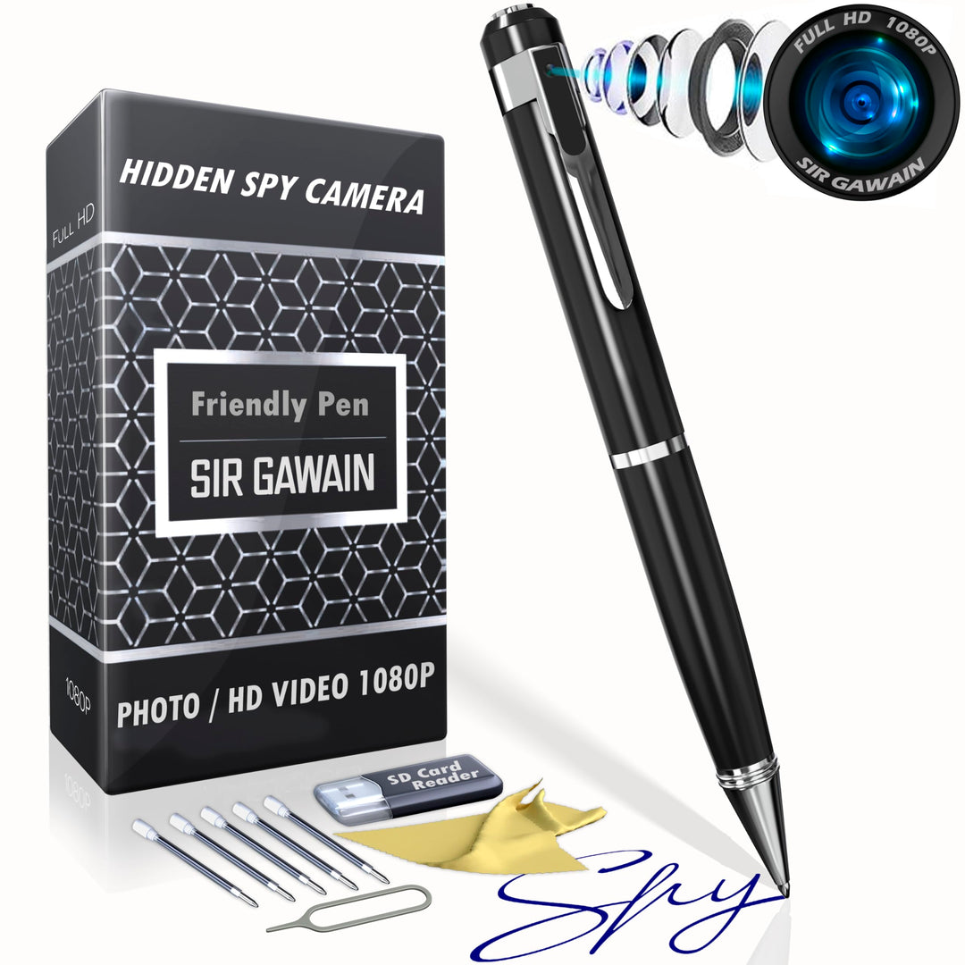 SIRGAWAIN Hidden Spy Camera Pen 1080p | Nanny Camera Sp