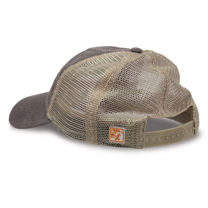 One Size Fits Most Split Bar Design Trucker Mesh Hat, Charcoal, Adjustable
