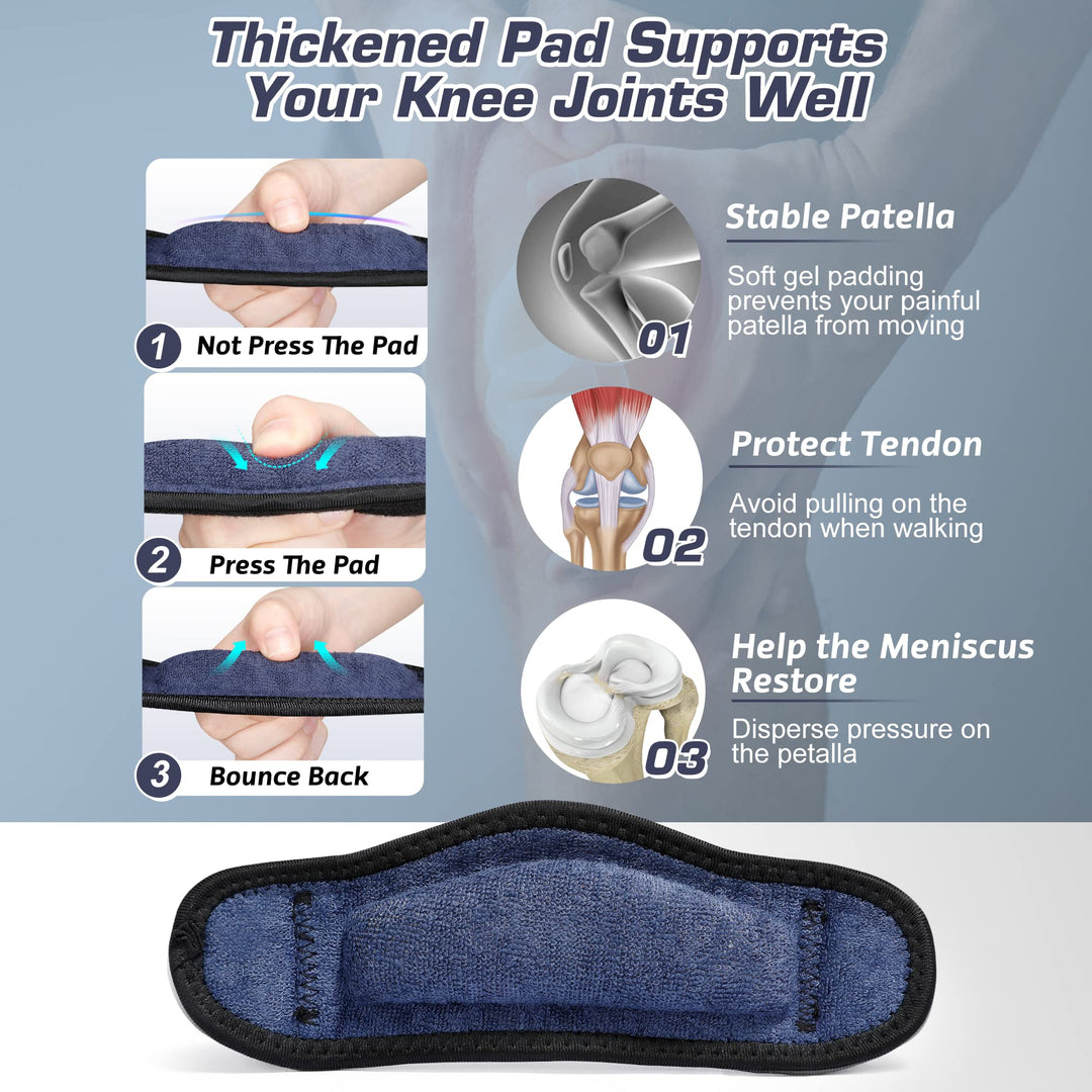 IPOW 2 Pack Thickened Pad &amp; Wide Patella Knee S