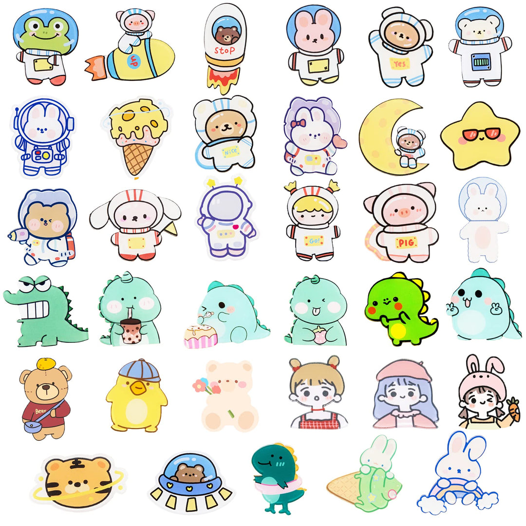35 Pieces Acrylic Pins,Cute Pins for Backpacks Aesthetic Pins Backpack Cartoon Pins for DIY Clothing,Backpacks, Bags, Hoodies, Hats,