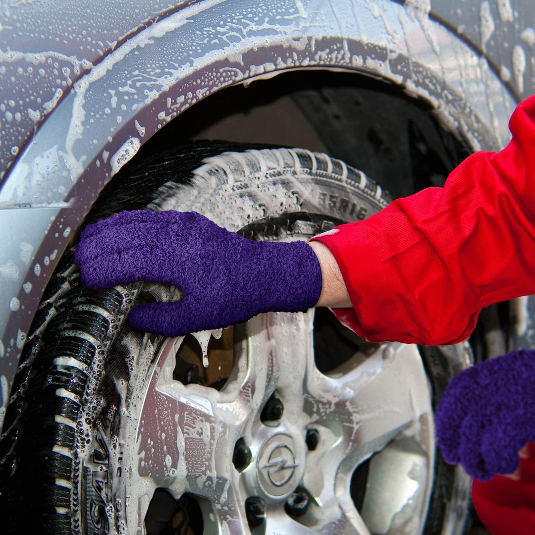 4 Pairs Microfiber Dusting Gloves Washable Reusable Cle
