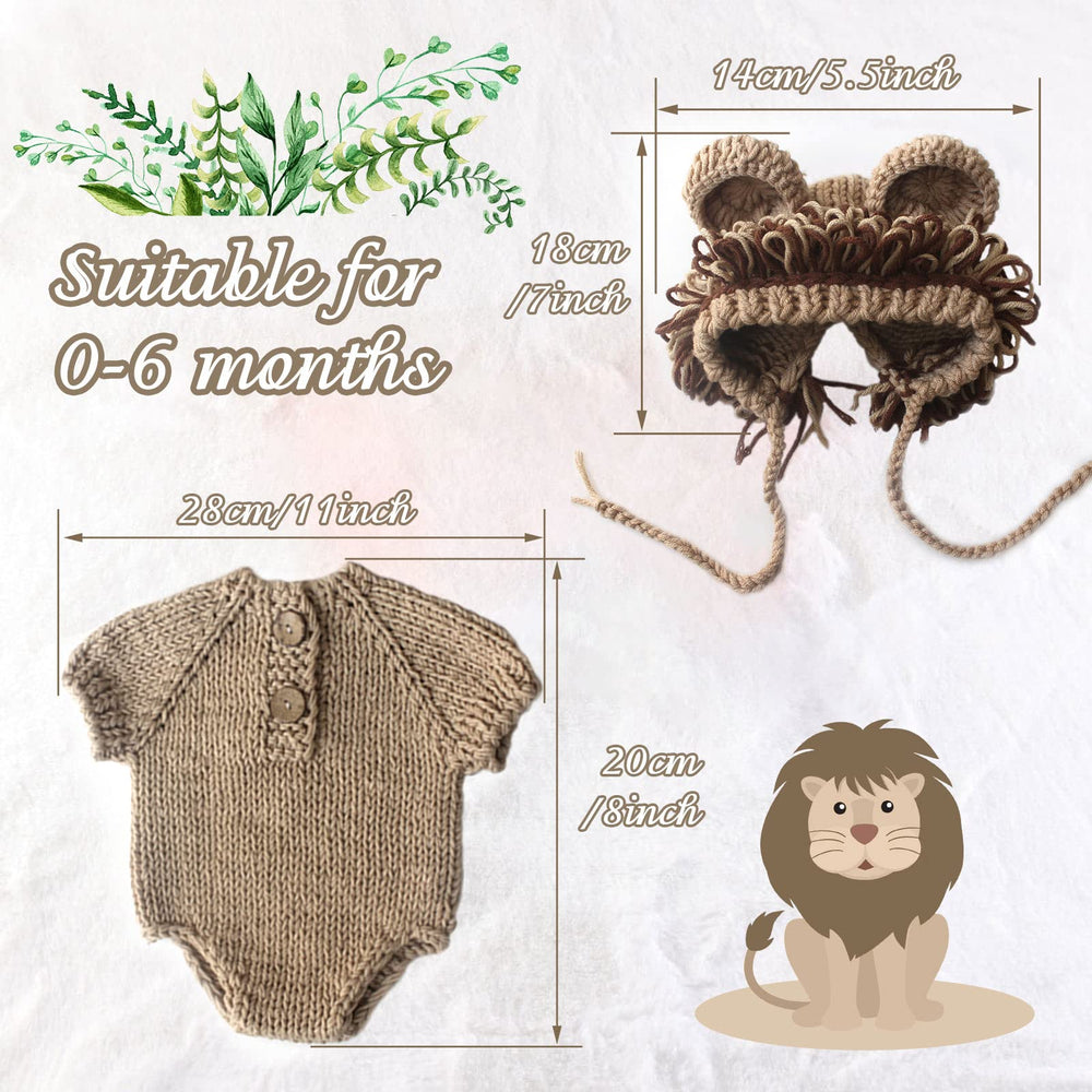 Newborn Photography Prop, Baby Props Outfit Handmade Costume Baby Boy Photo Shoot Crochet Hat/Pants/Cover Diaper for Infant Boy Girl Princess Twins