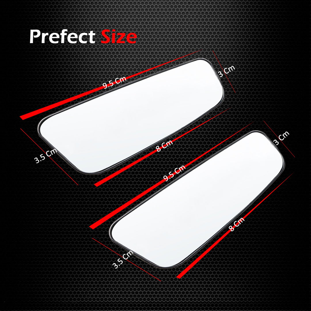 Ampper Rectangle Blind Spot Mirror, HD Glass ABS Housin