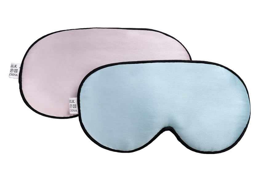 CHILDHOOD Super Soft Silk Sleep Mask with Adjustable St