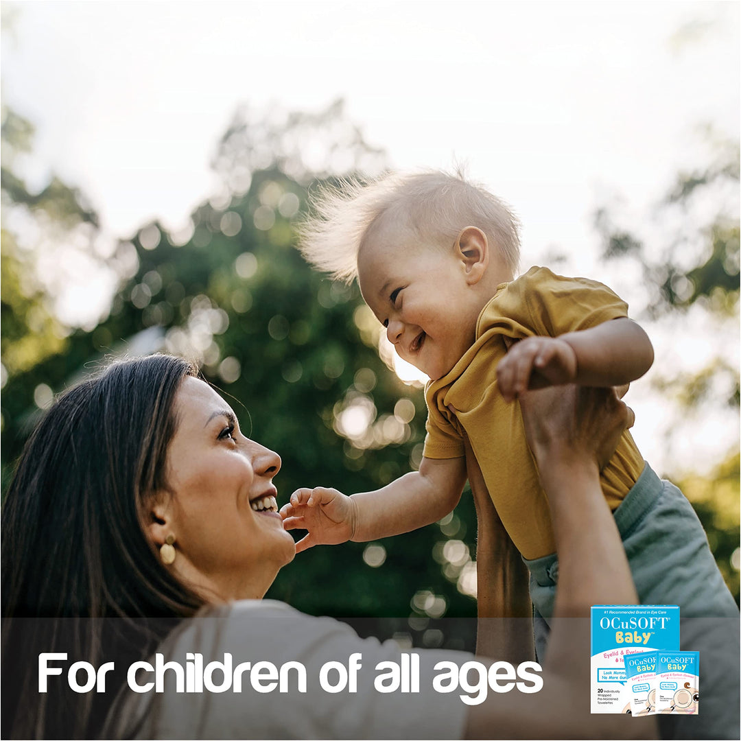 Baby Eyelid and Eyelash Cleanser, Pre-Moistened Towelette, 20 Count