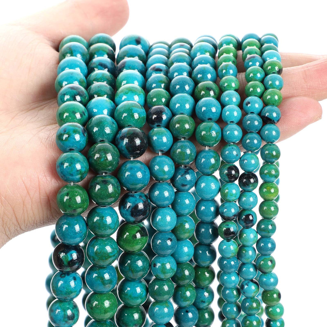 45pcs 8mm Phoenix Color Natural Stone Beads for Jewelry Making,Energy Stone Healing Power,Enjoy DIY Fun