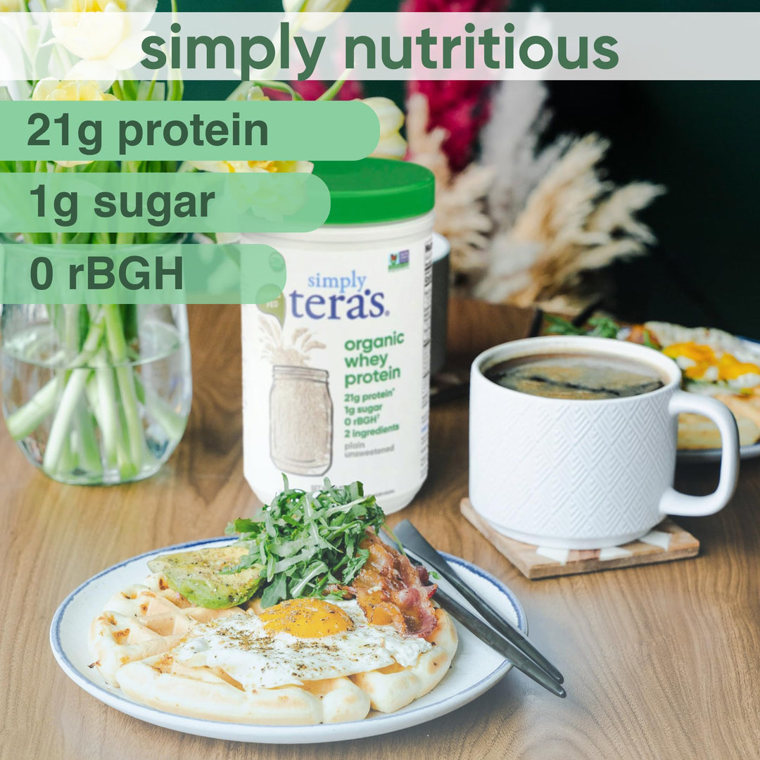 tera&#39;s Simply Organic whey Protein Powder, Plai