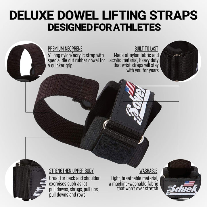 Schiek Sports Power Lifting Straps (1000-DLS)