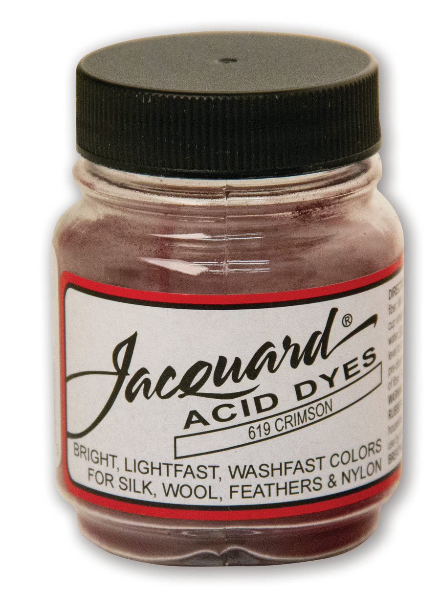 Jacquard Acid Dye - Crimson - 1/2 Oz Net Wt - Acid Dye 