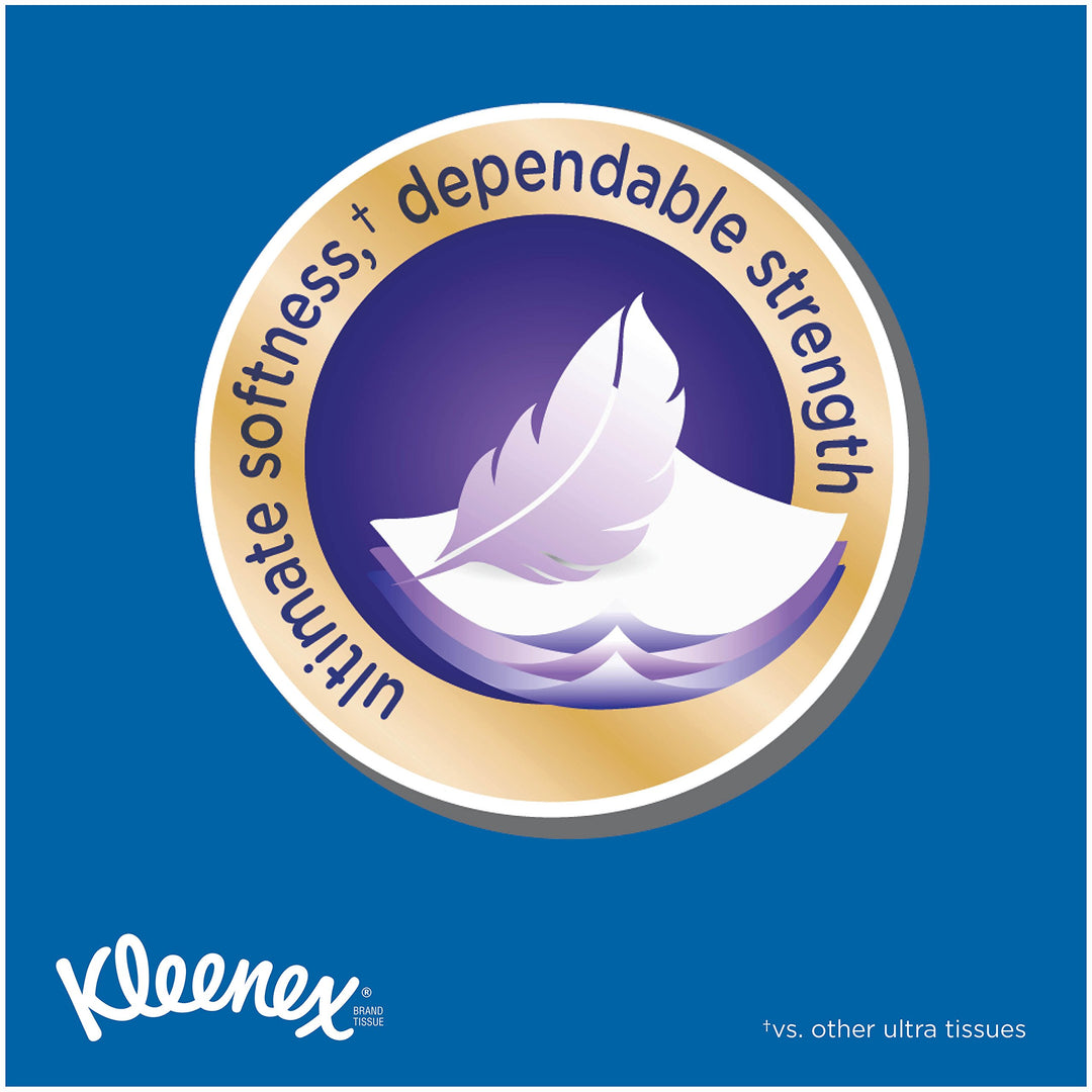 Kleenex Facial Tissue, Ultra Soft 75 Count (Pack of 4)