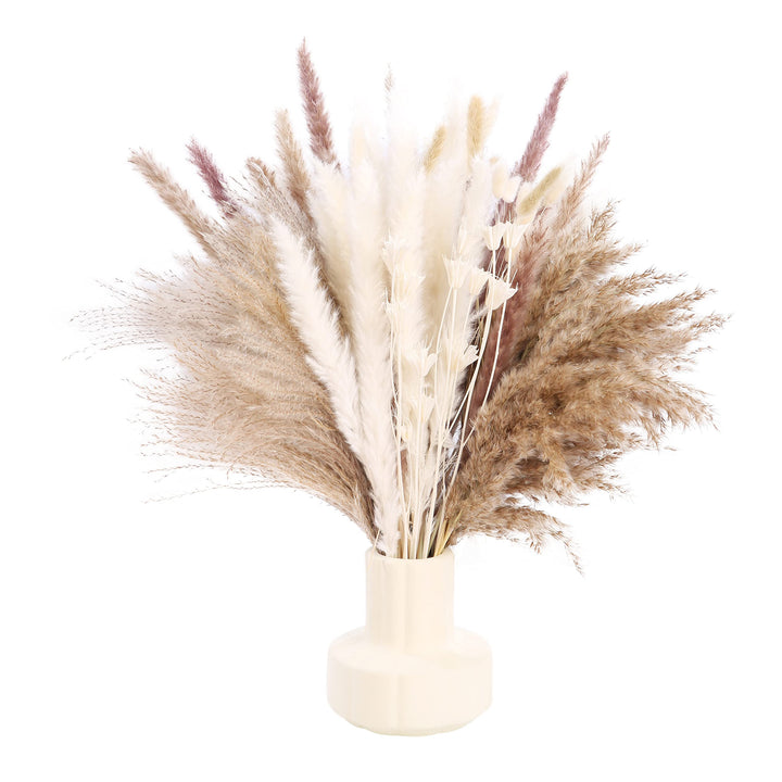 100pcs Pampas Grass Bouquet Natural Dried Flowers Decor for Arrangements Boho Home Decor Wedding Decor