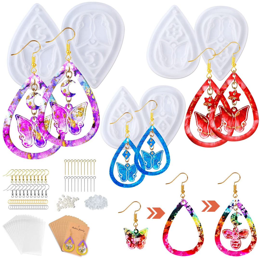 Trafagala Resin Jewelry Molds, 156PCS Earring molds for