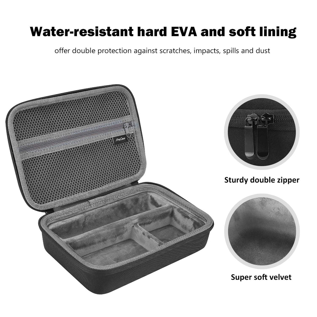 Hard Travel Case for Multigroom Series 3000 5000 7000 MG3750 MG5750/49 MG7750/49 Men&#39;s Electric Trimmer Shaver and Attachments Father&#39;s Day Choice -Black