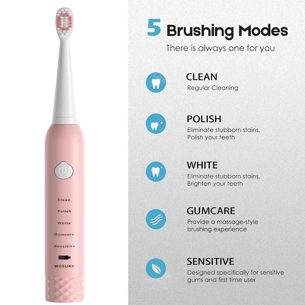 Sonic Electric Toothbrushes for Kids-5 Modes with Smart