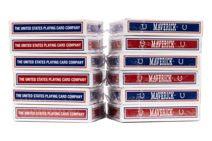 Maverick Jumbo 12 Pack Playing Cards , Blue