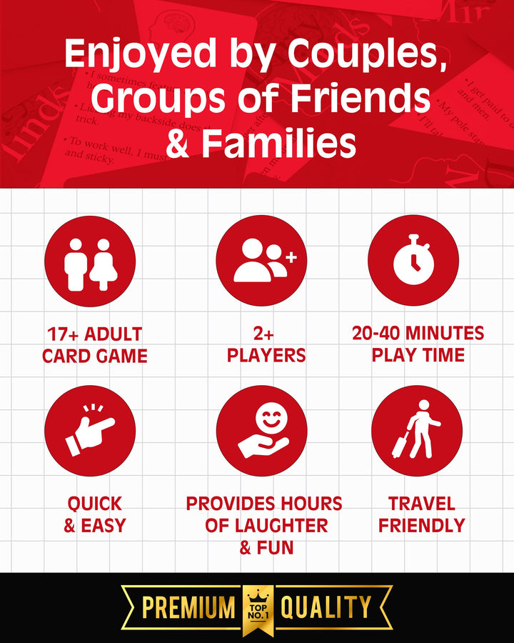 Travel Dirty Minds - Funny Card Games for Adults, Hilarious Party Games for Game Night, Couples Games, Date Night