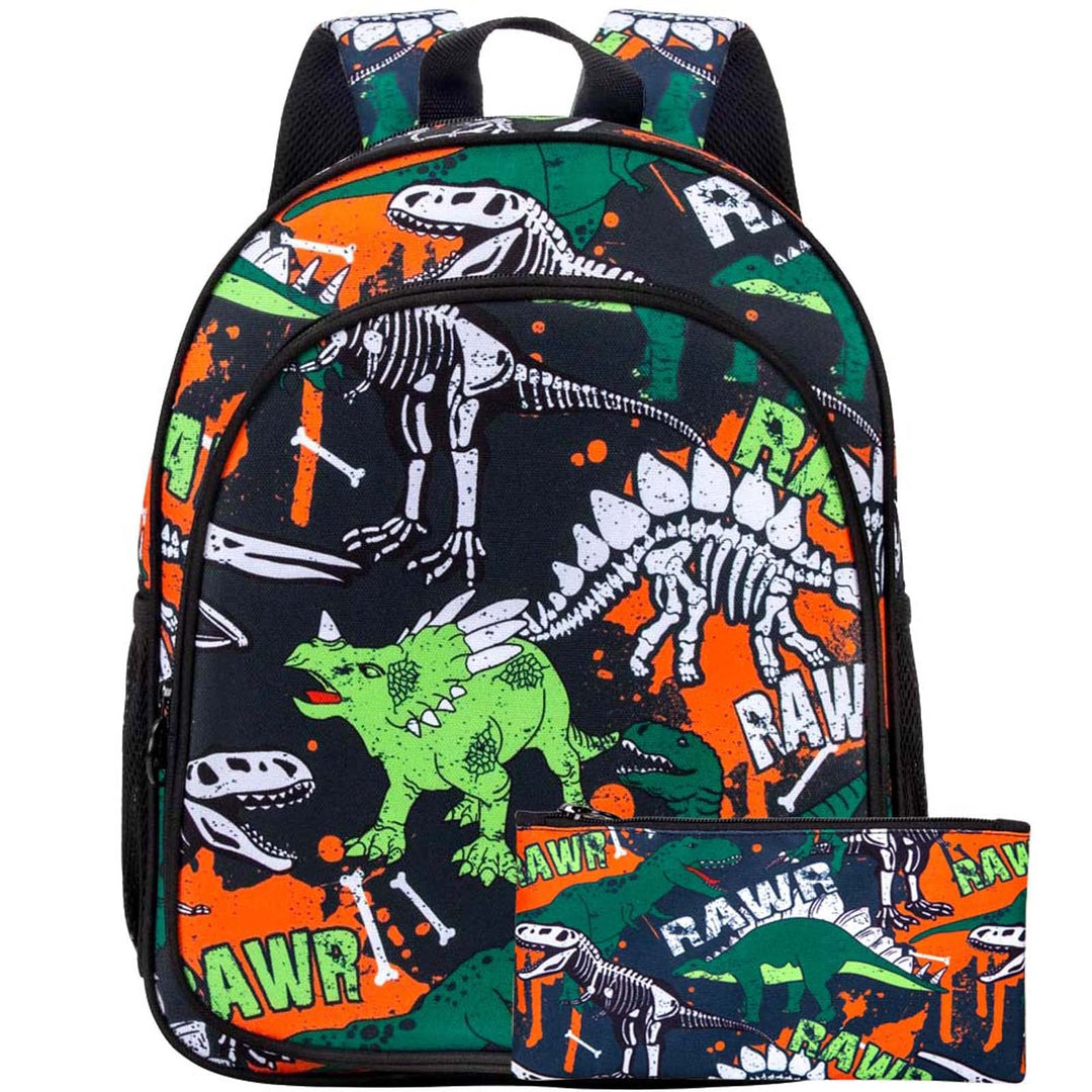 Toddler Backpack for Boys, 12 Cute Dinosaur Preschool Bookbag, Kindergarden School bag for little Kids