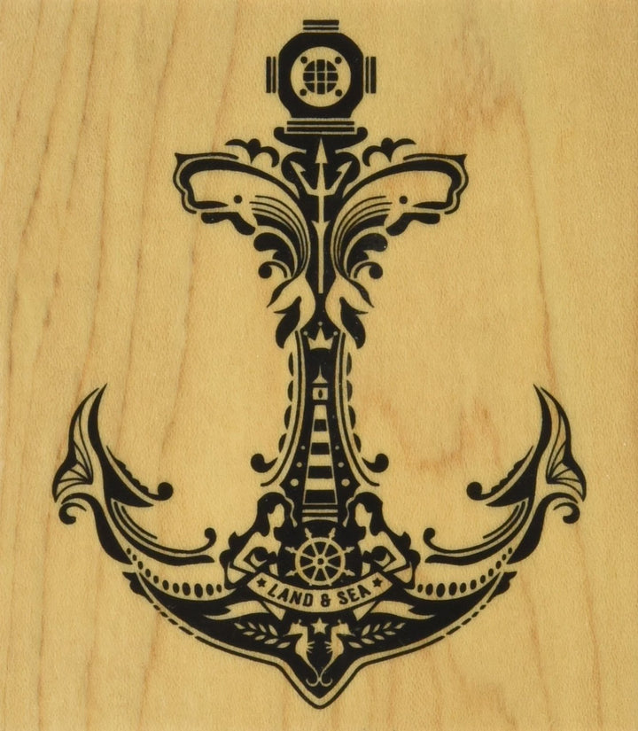 Mindscape Anchor Mounted Rubber Stamp, 3.5 by 4