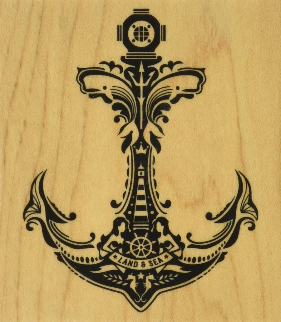 Mindscape Anchor Mounted Rubber Stamp, 3.5 by 4