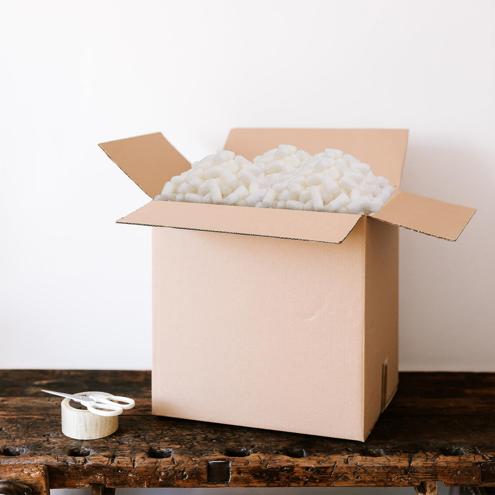 Magicwater Supply - .5 Cu Ft - Bio Tube Recycled Anti Static Packing Peanuts - Compostable & Biodegradable Cushion for Shipping - Dust-Free & Abrasion Resistant - Void Filler