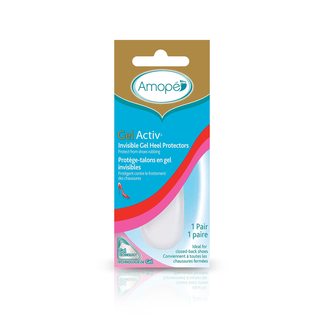 GelActiv Invisible Gel Heel Protectors - Insole for Women, 1 pair, also available Heel Cushions, Sensitive Spots, and Ball of Foot