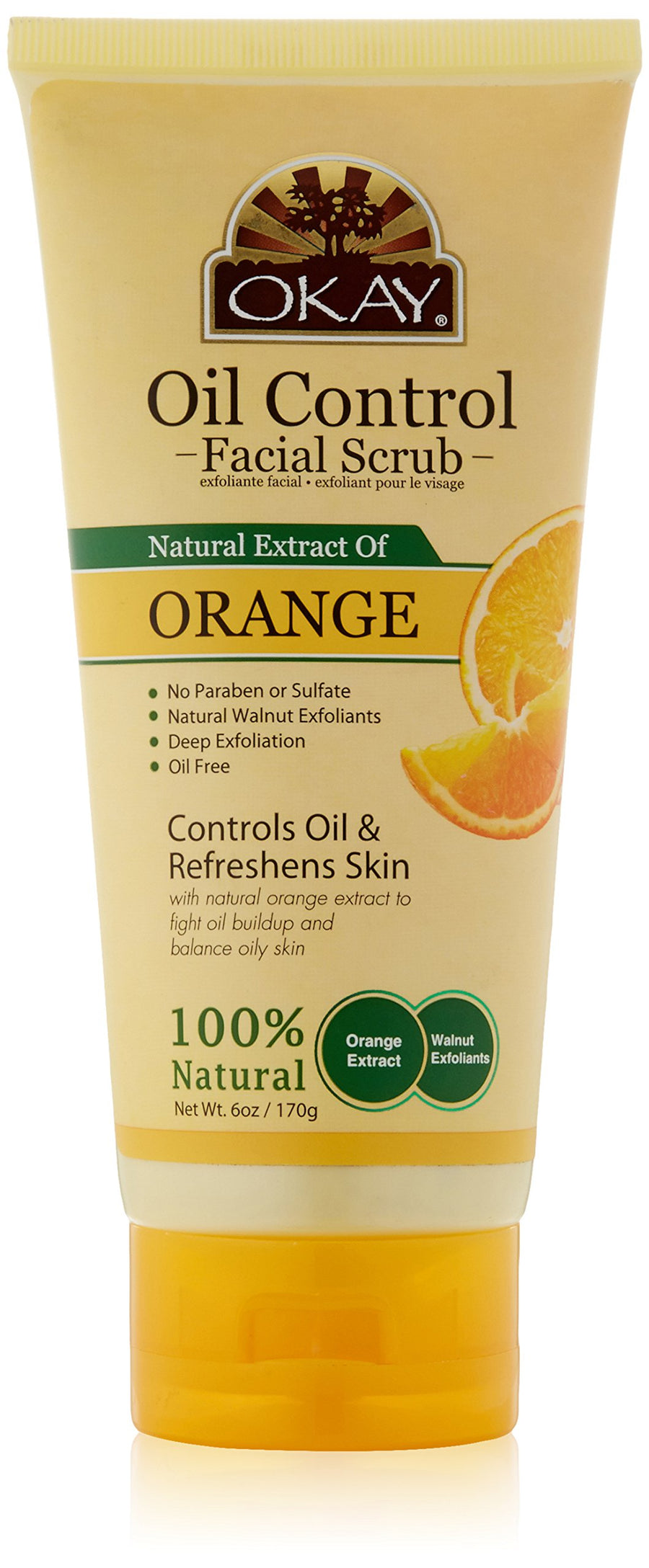 Facial Scrub, Orange, 6 Ounce